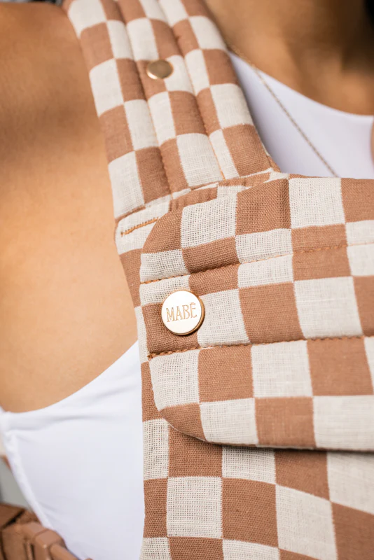 Mab The Monarch Carrier, Mocha Check - Image 4